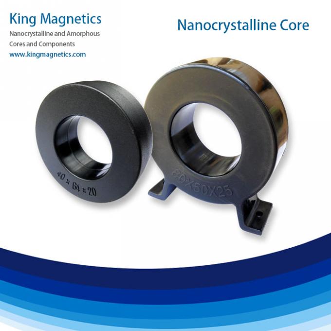 Toroidal current transformer nanocrystalline core